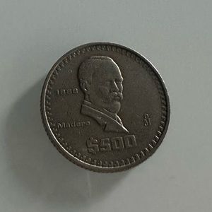 1988 Mexican 500 pesos coin